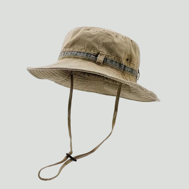 Cotton Boonie Hat – Packable Outdoor Sun Hat with Chin Strap - Bush Range