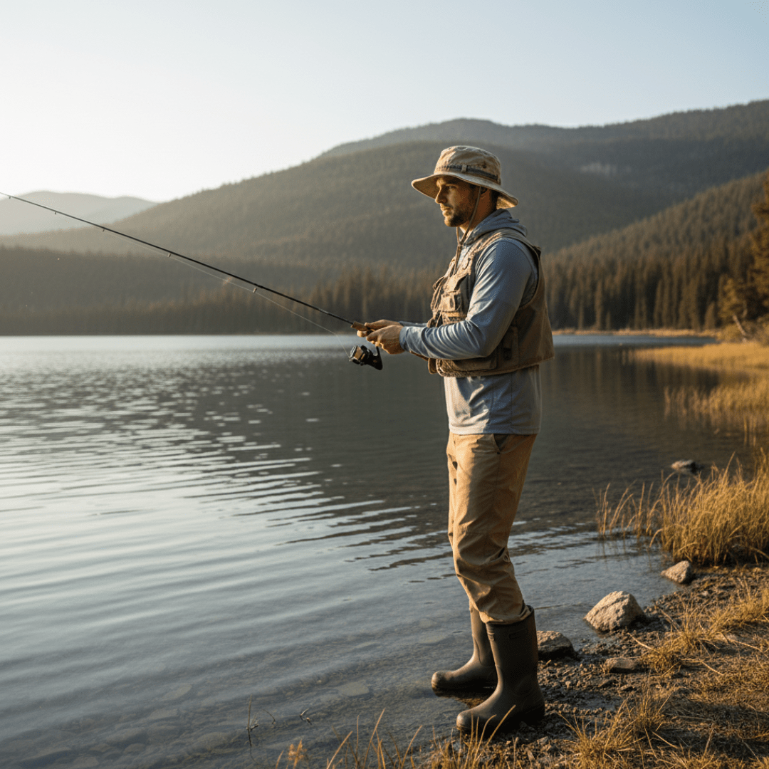 Cotton Boonie Hat – Packable Outdoor Sun Hat with Chin Strap - Bush Range