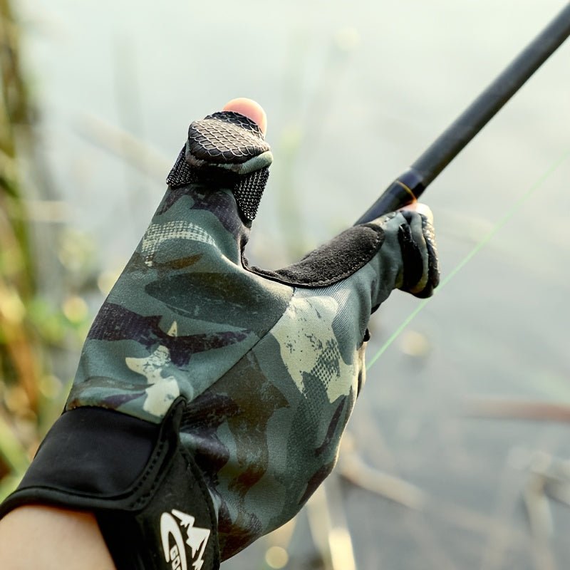Fingerless Fishing Gloves – Non - Slip Grip & Light Insulation for Outdoor Use - Bush Range