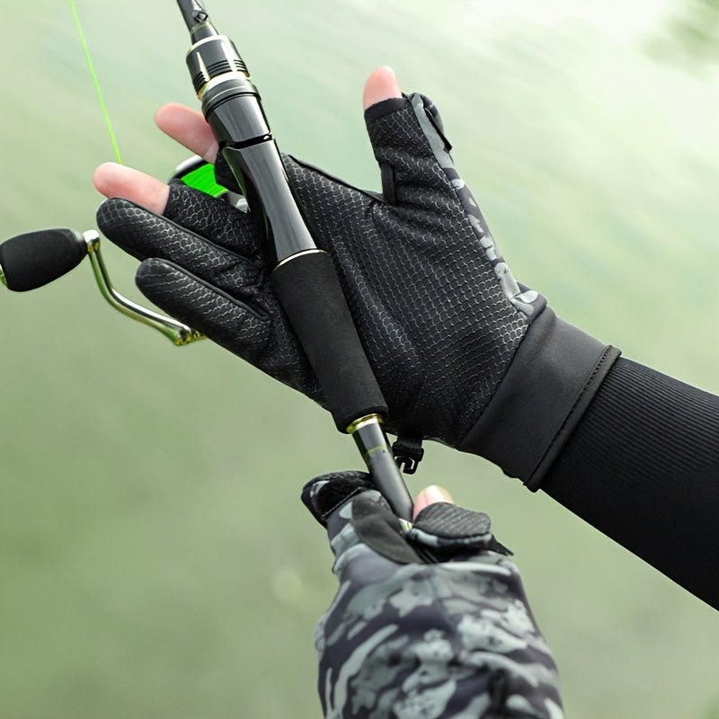 Fingerless Fishing Gloves – Non - Slip Grip & Light Insulation for Outdoor Use - Bush Range