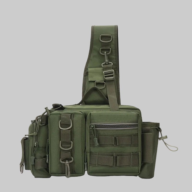 Heavy - Duty Fishing Backpack with Rod Holder – Multi - Compartment Outdoor Gear Pack - Bush Range