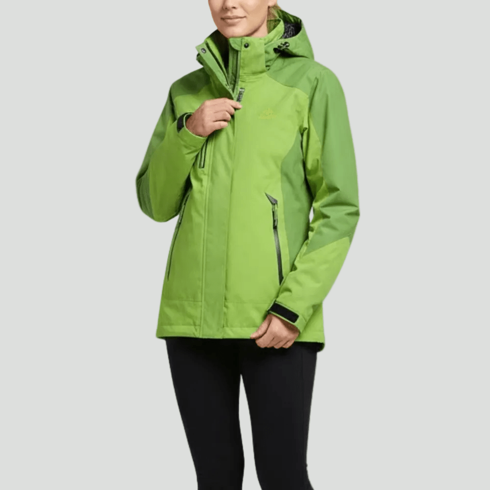 Insulated Rain Jacket – Water - Resistant Outdoor Layer for Cool Conditions - Bush Range