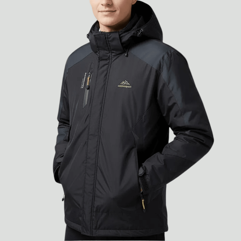 Insulated Rain Jacket – Water - Resistant Outdoor Layer for Cool Conditions - Bush Range