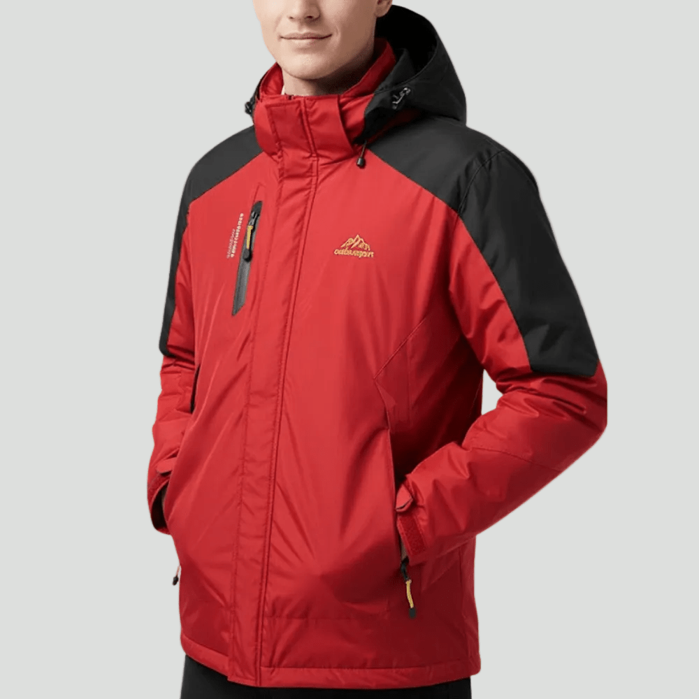 Insulated Rain Jacket – Water - Resistant Outdoor Layer for Cool Conditions - Bush Range