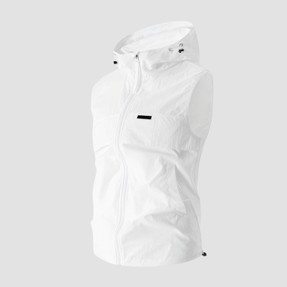 Lightweight Hooded Sleeveless Fishing Vest – Summer Outdoor Layer - Bush Range