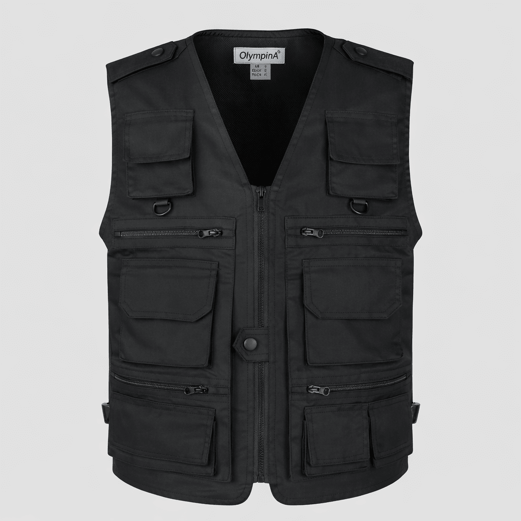 Men’s Camouflage Outdoor Vest – Multi Pocket Utility Design - Bush Range