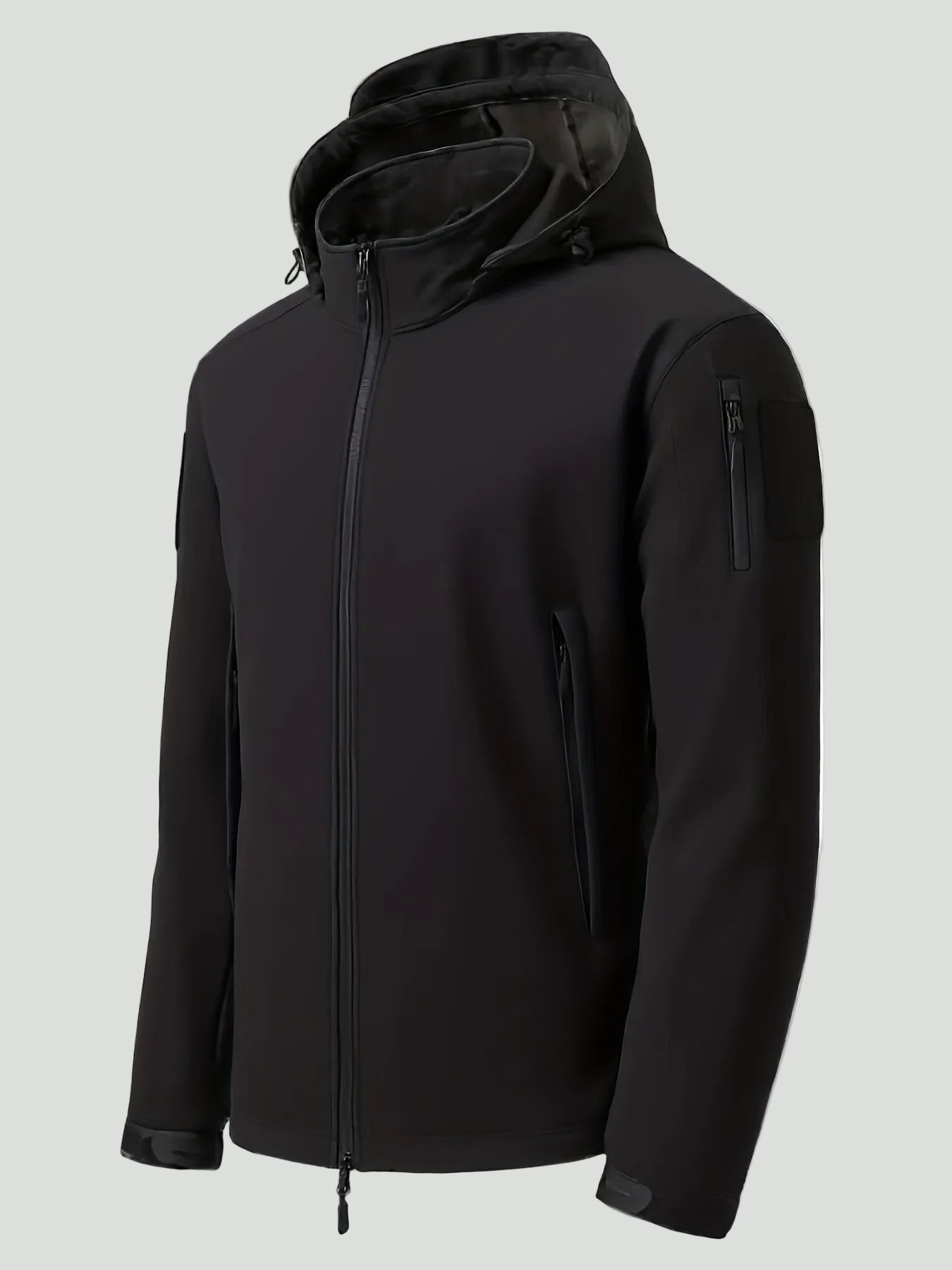 Men’s Camouflage Softshell Jacket – Hooded Outdoor Layer for Cold Weather Use - Bush Range