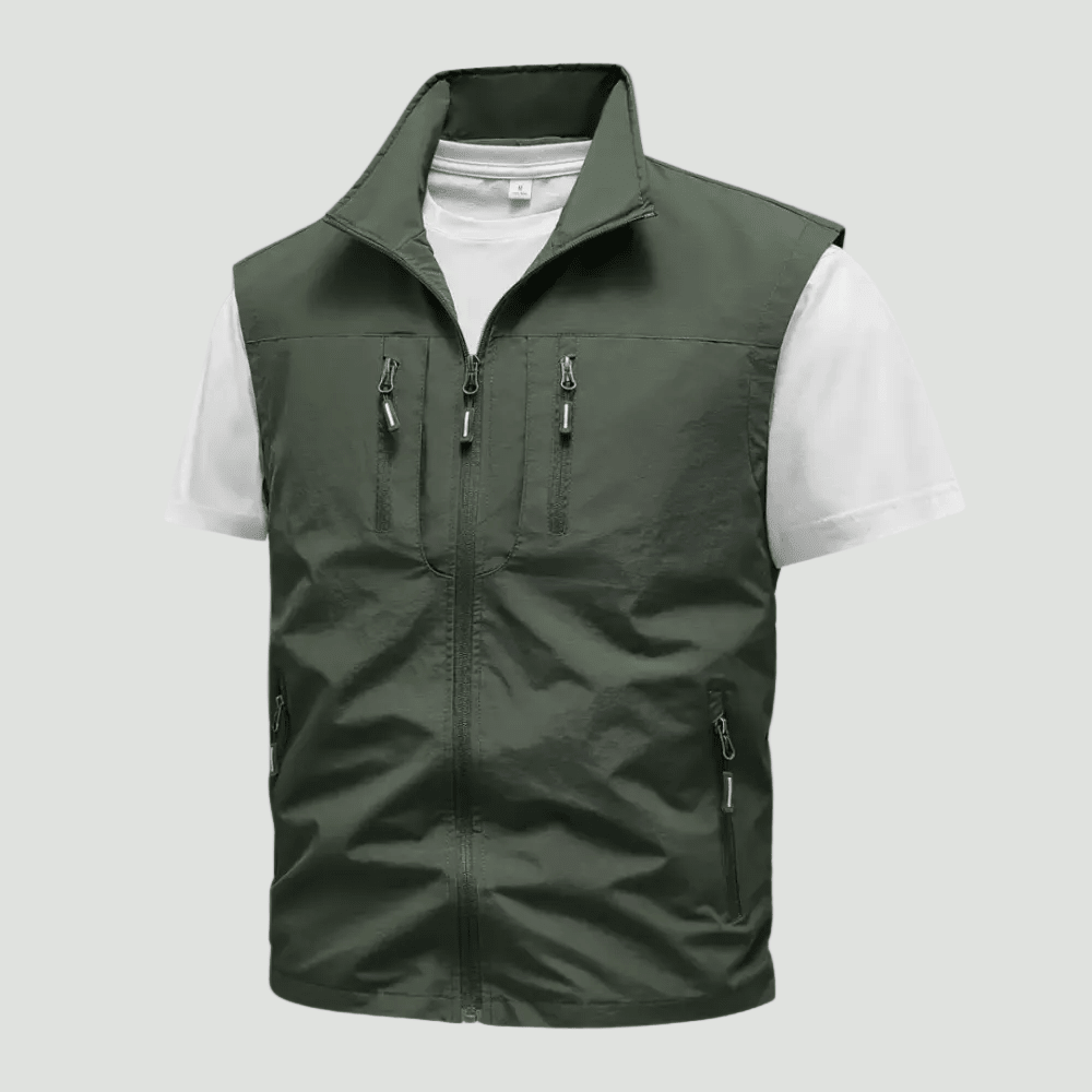 Men’s Fishing Gilet | Lightweight Wind Protection for Outdoor Use - Bush Range