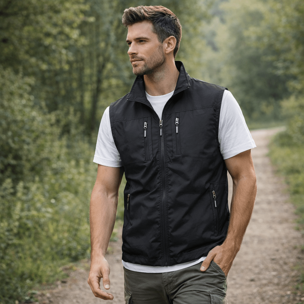 Men’s Fishing Gilet | Lightweight Wind Protection for Outdoor Use - Bush Range