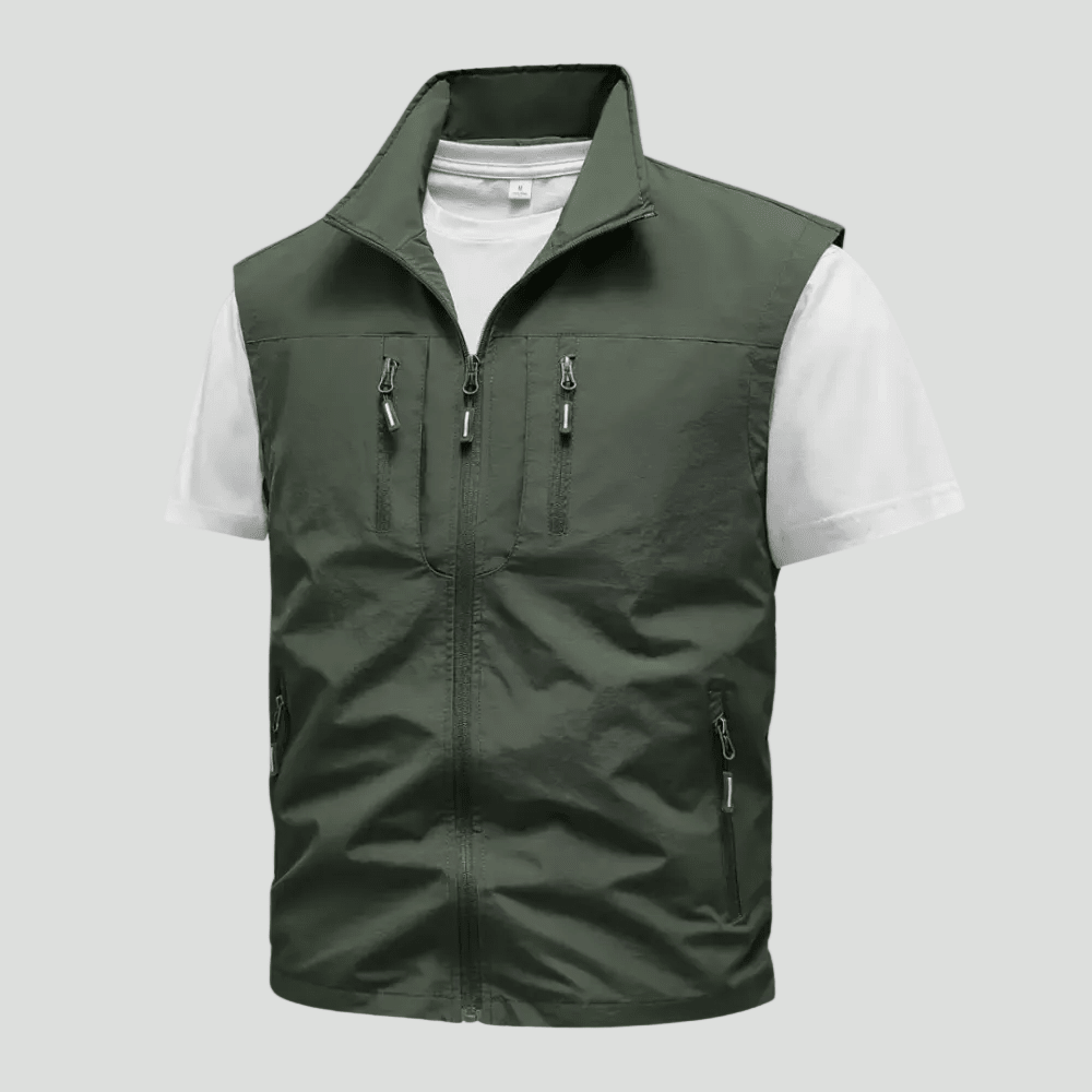 Men’s Fishing Gilet | Lightweight Wind Protection for Outdoor Use - Bush Range