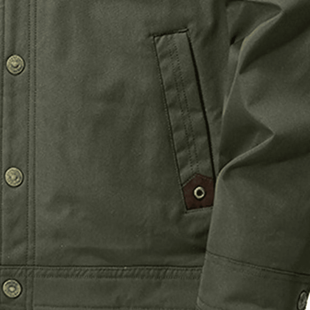 Men’s Insulated Outdoor Jacket – Lined Cargo Design - Bush Range