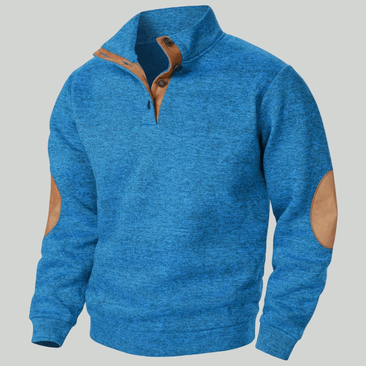 Men’s Knitted Outdoor Sweater – Stand Collar for Cold Weather Use - Bush Range