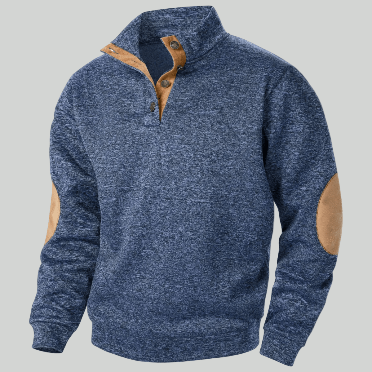 Men’s Knitted Outdoor Sweater – Stand Collar for Cold Weather Use - Bush Range