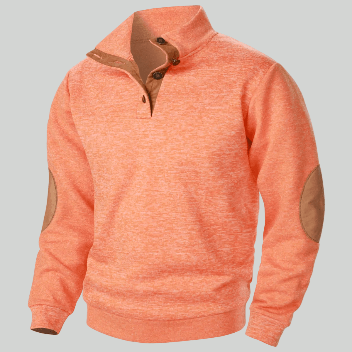 Men’s Knitted Outdoor Sweater – Stand Collar for Cold Weather Use - Bush Range