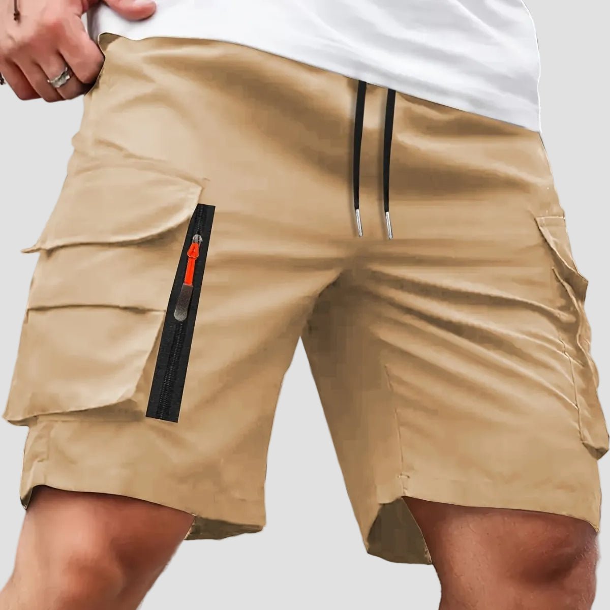 Men’s Lightweight Cargo Shorts with Zip Pockets – Outdoor Hiking Fit - Bush Range