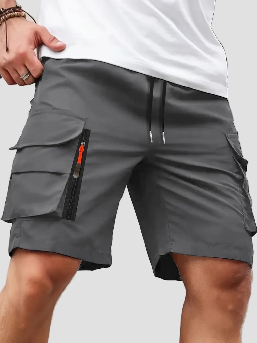 Men’s Lightweight Cargo Shorts with Zip Pockets – Outdoor Hiking Fit - Bush Range