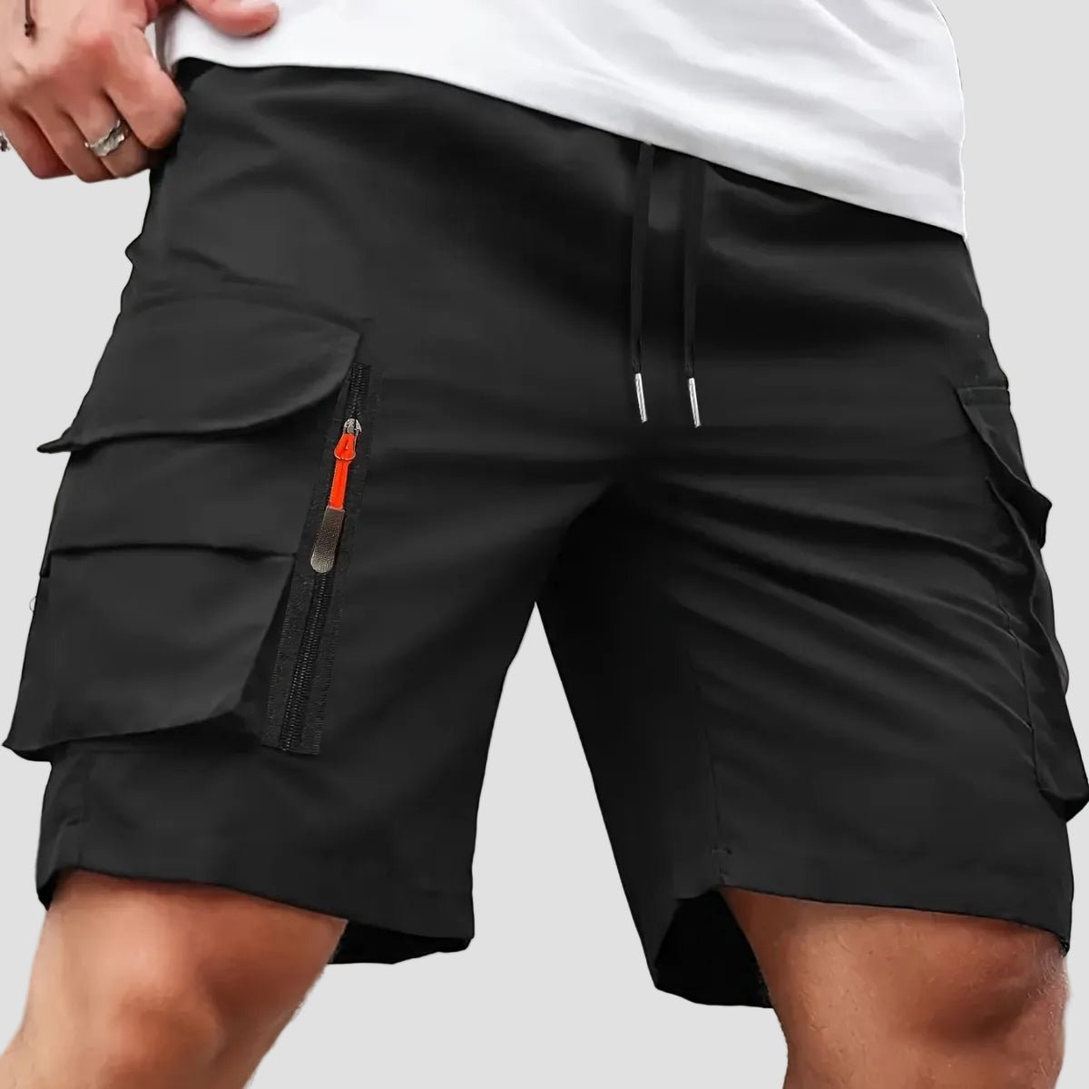 Men’s Lightweight Cargo Shorts with Zip Pockets – Outdoor Hiking Fit - Bush Range