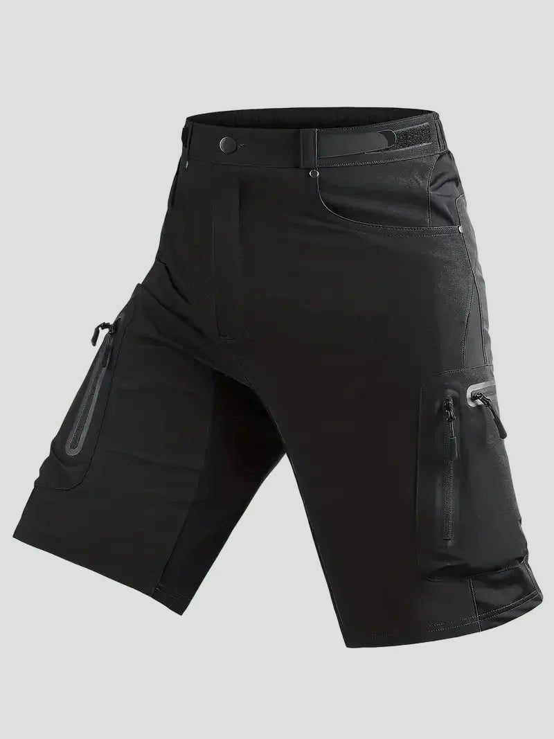 Men’s MTB Cargo Shorts – Durable Cycling Shorts with Zippered Pockets - Bush Range