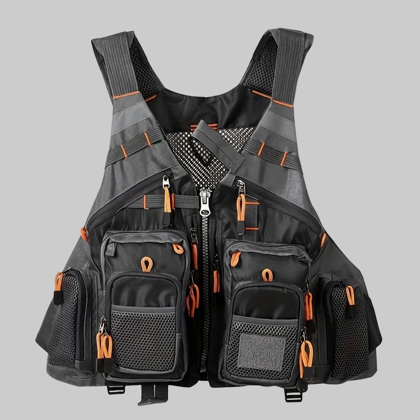Men’s Multi - Pocket Outdoor Vest – Breathable Design for Fishing - Bush Range