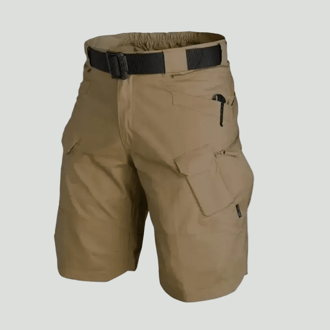 Men’s Outdoor Cargo Shorts – Elastic Waist Design with 6 Pockets - Bush Range
