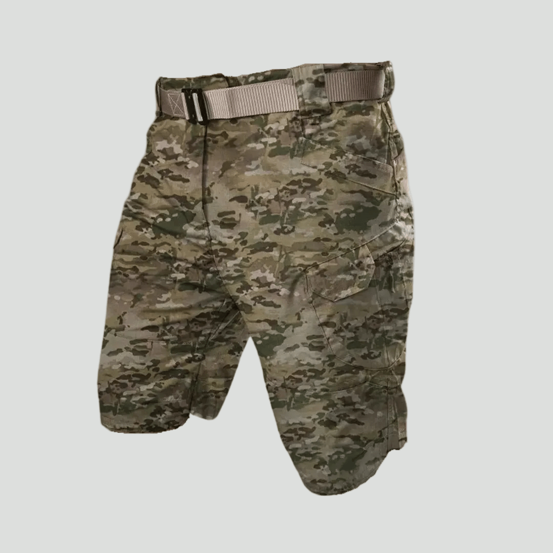 Men’s Outdoor Cargo Shorts – Elastic Waist Design with 6 Pockets - Bush Range