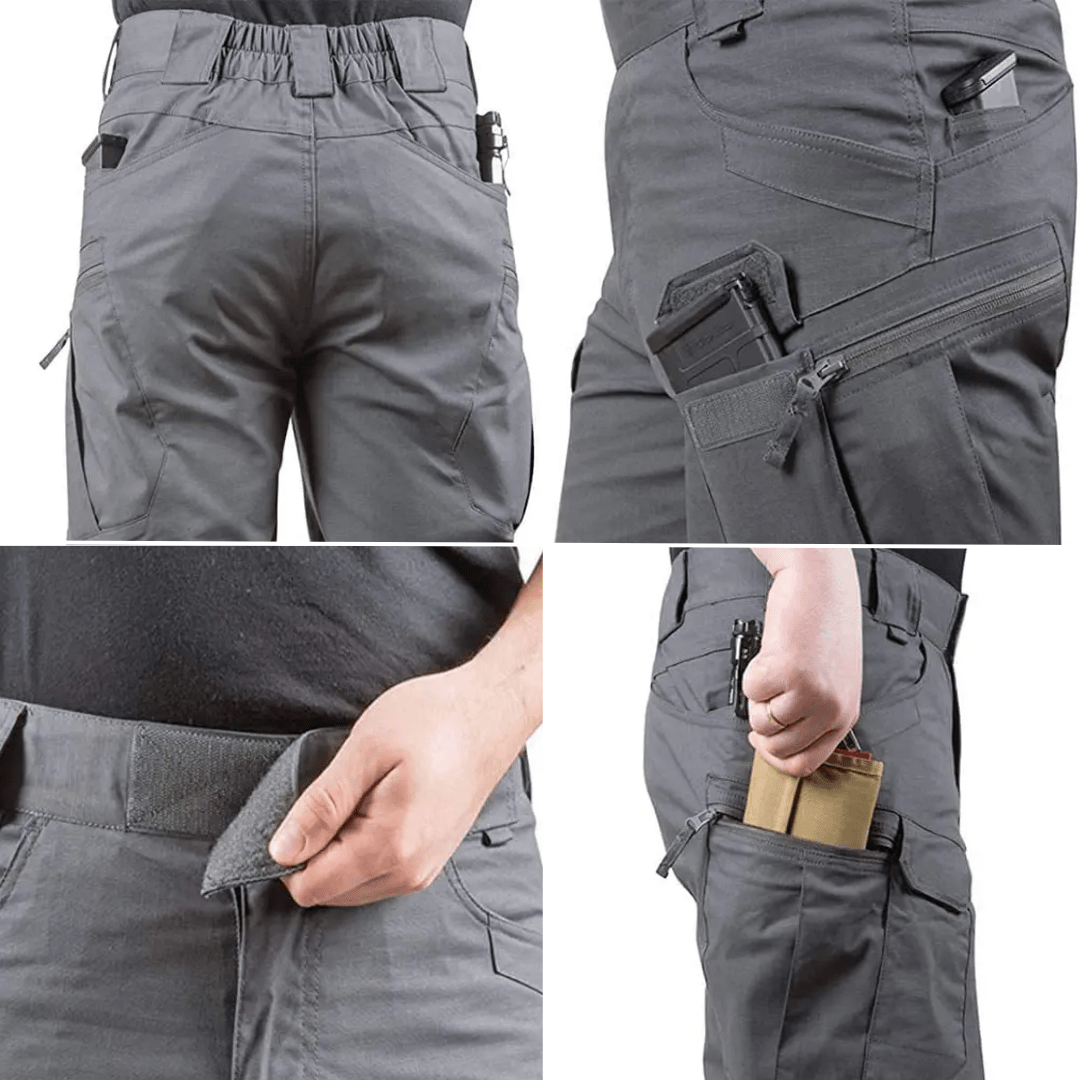 Men’s Outdoor Cargo Shorts – Elastic Waist Design with 6 Pockets - Bush Range