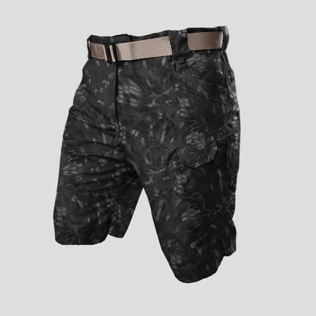 Men’s Outdoor Cargo Shorts – Elastic Waist Design with 6 Pockets - Bush Range