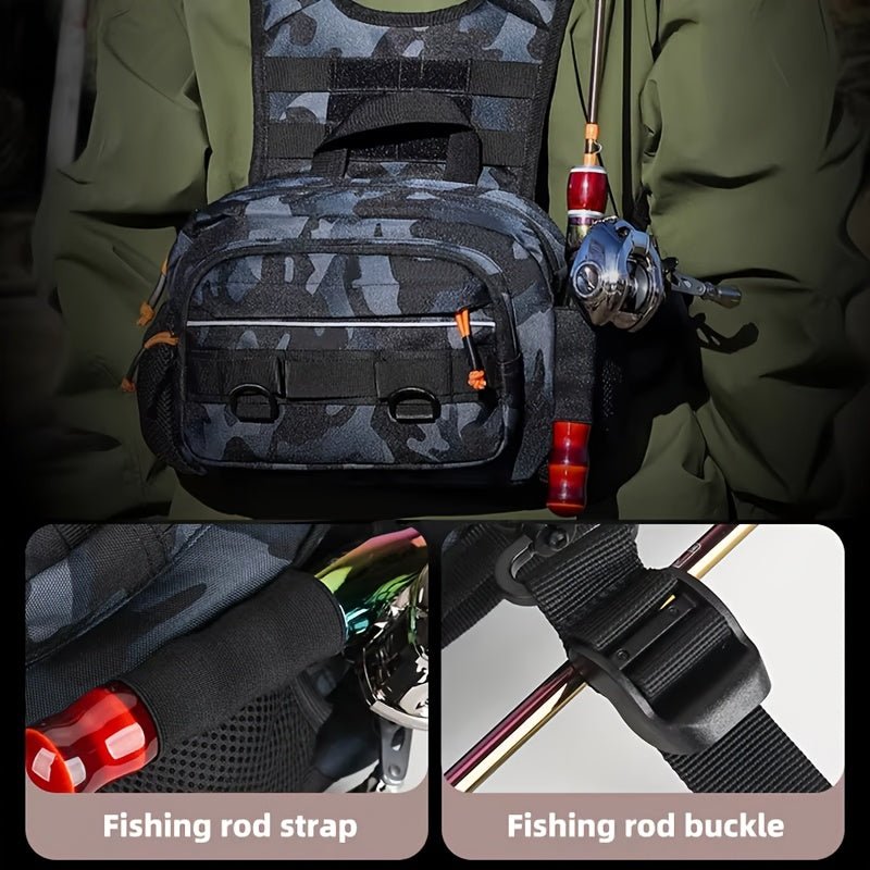 Men’s Outdoor Chest Pack – Hands - Free Zipper Storage for Active Use - Bush Range