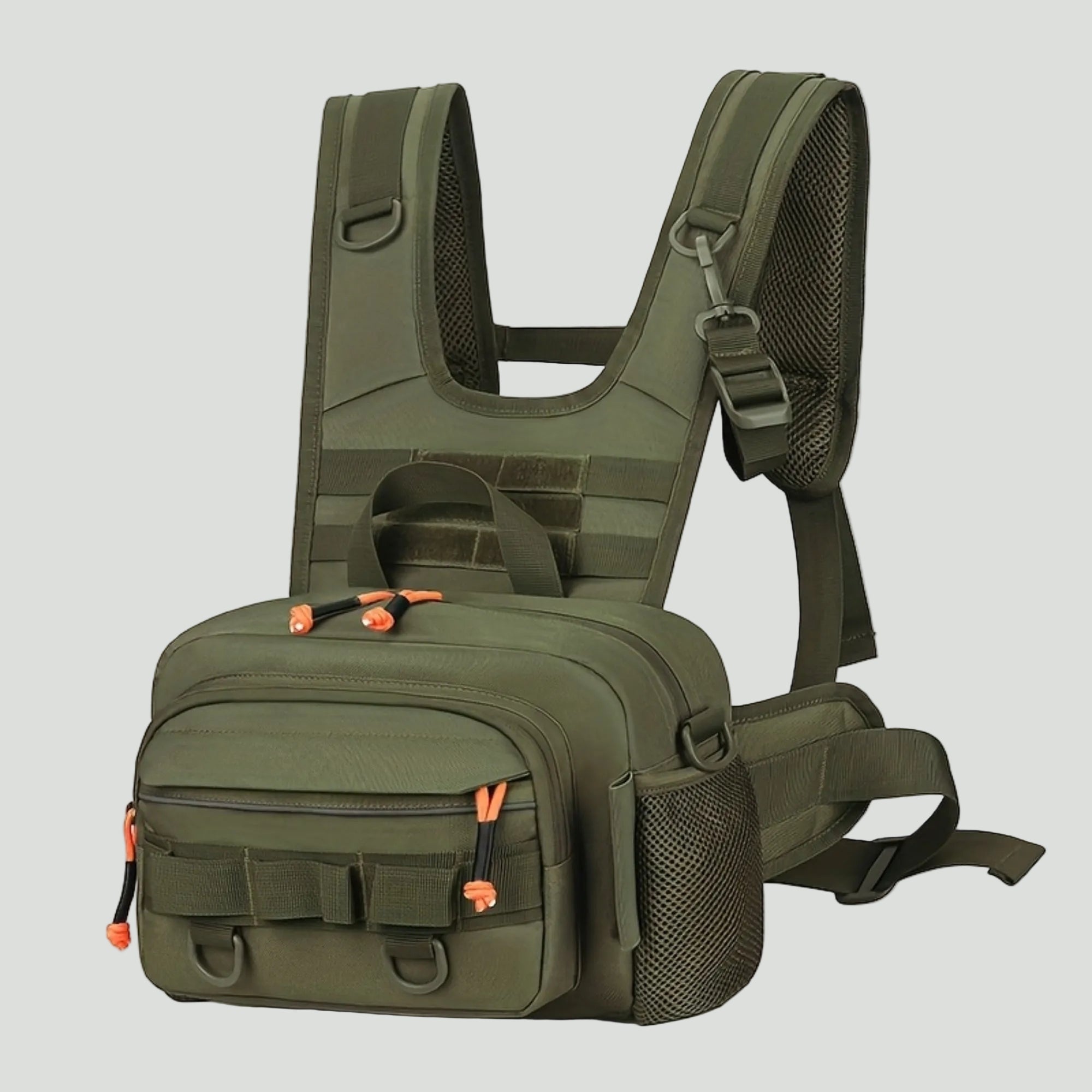 Men’s Outdoor Chest Pack – Hands - Free Zipper Storage for Active Use - Bush Range