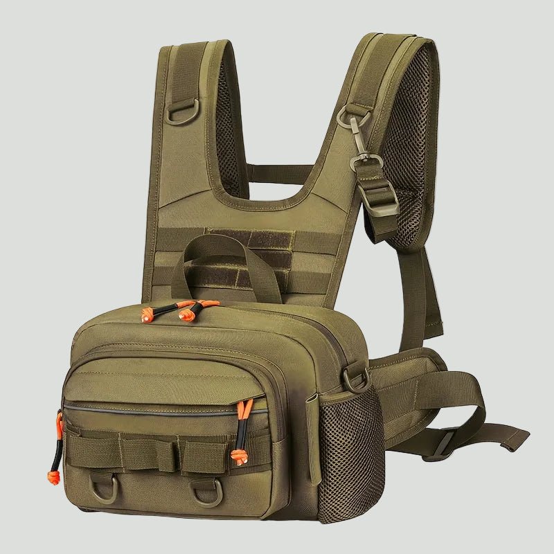 Men’s Outdoor Chest Pack – Hands - Free Zipper Storage for Active Use - Bush Range