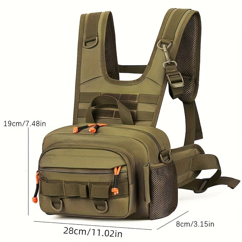 Men’s Outdoor Chest Pack – Hands - Free Zipper Storage for Active Use - Bush Range