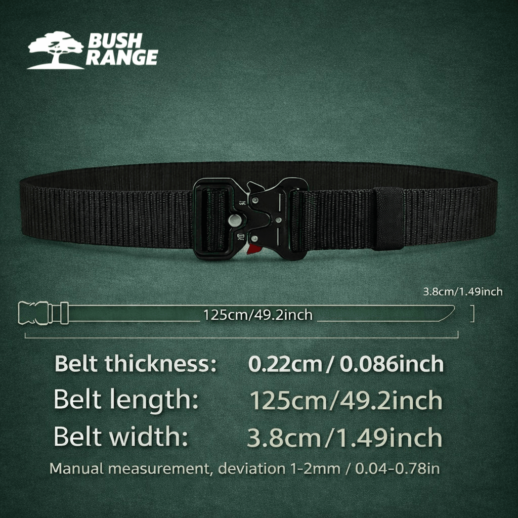 Men’s Outdoor Work Belt – Lightweight Utility Support - Bush Range