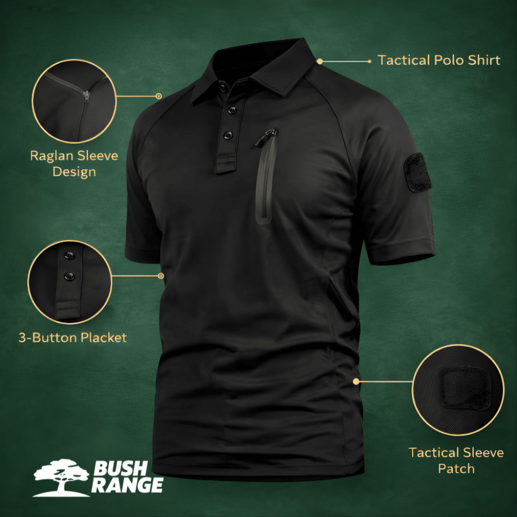 Men’s Quick Dry Outdoor T Shirt – Lightweight Breathable Design - Bush Range