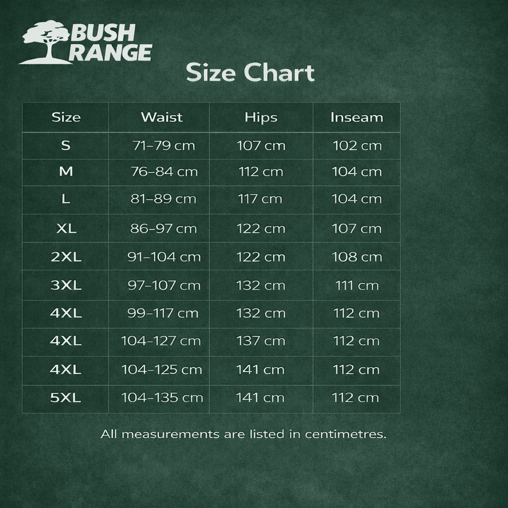 Men’s Weather - Resistant Outdoor Trousers – Durable Design for Active Use - Bush Range