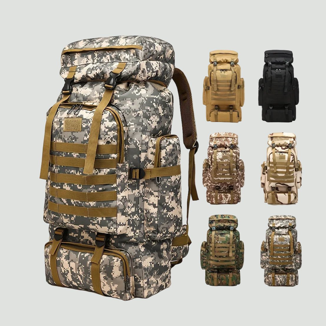 Outdoor hiking backpack – foldable drawstring backpack for camping and travel - Bush Range