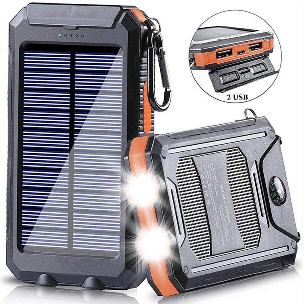 Solar Power Bank 10000 mAh – Waterproof Outdoor Backup Power - Bush Range