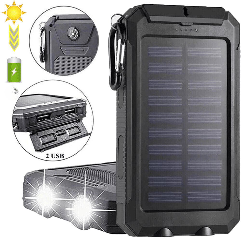 Solar Power Bank 10000 mAh – Waterproof Outdoor Backup Power - Bush Range