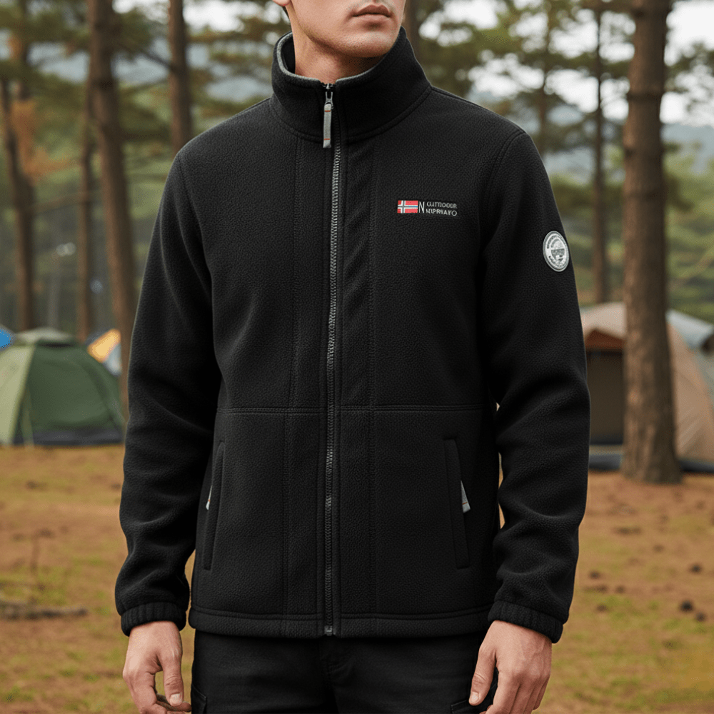 Thermal Breathable Fleece Jacket – Lightweight Mid - Layer for Outdoor Use - Bush Range