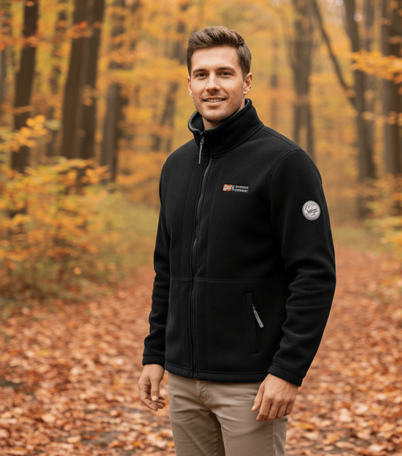 Thermal Breathable Fleece Jacket – Lightweight Mid - Layer for Outdoor Use - Bush Range