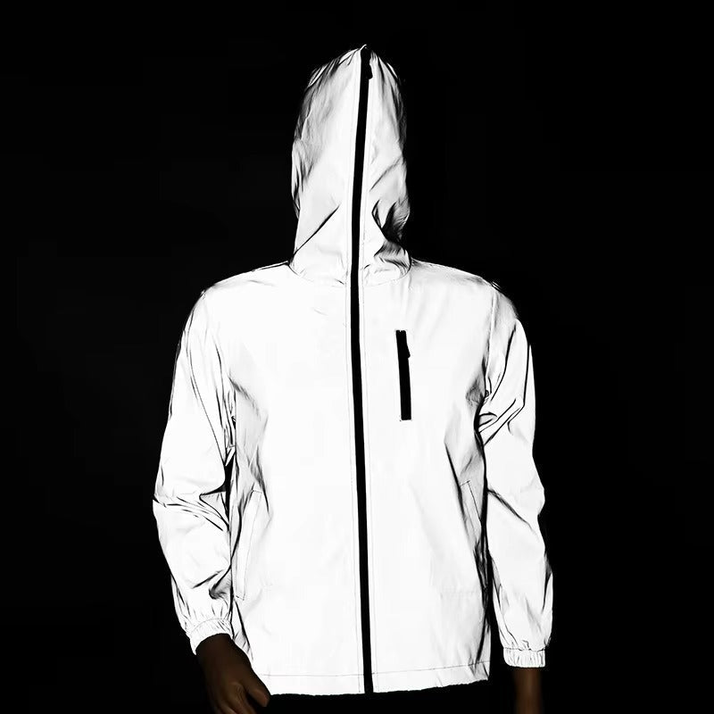 Waterproof Reflective Running & Hiking Jacket – Lightweight Outdoor Protection - Bush Range
