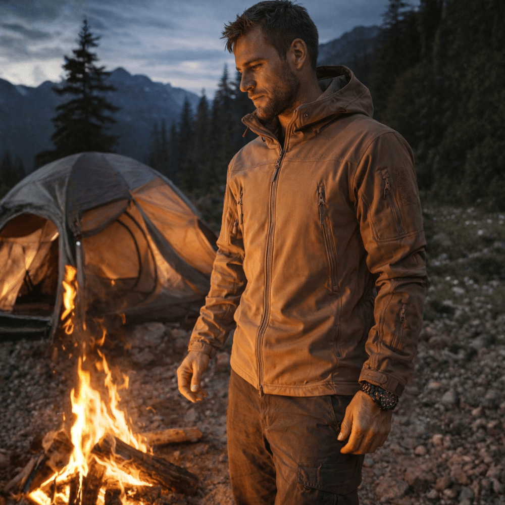 Waterproof Softshell Outdoor Jacket – Hooded Protection for All Conditions - Bush Range