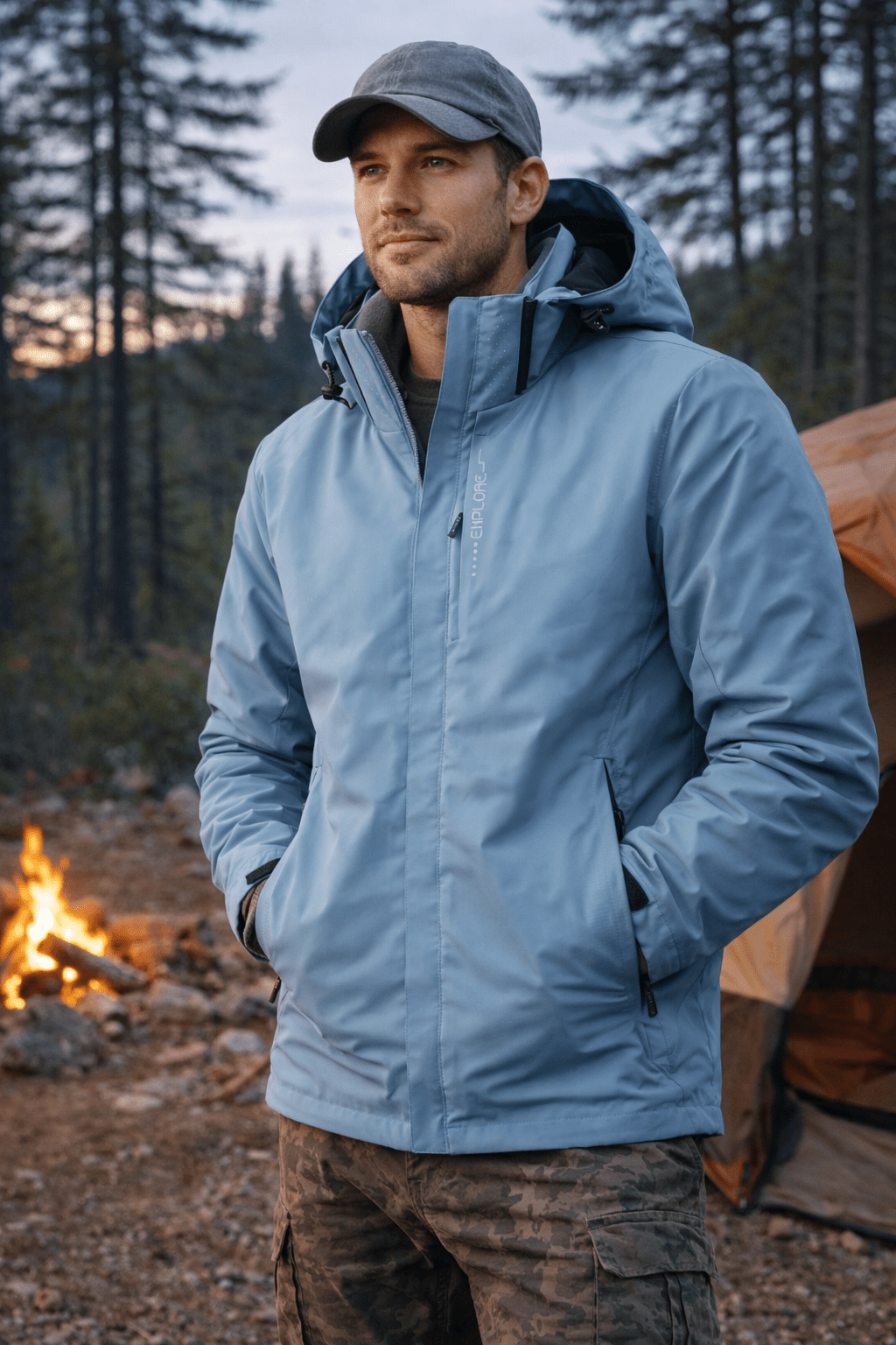 Waterproof Windproof Outdoor Jacket – Lightweight Unisex Layer - Bush Range