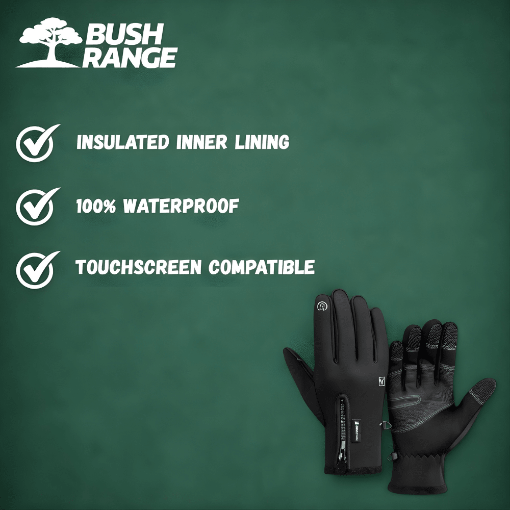 Waterproof Winter Gloves with Touchscreen Function - Bush Range