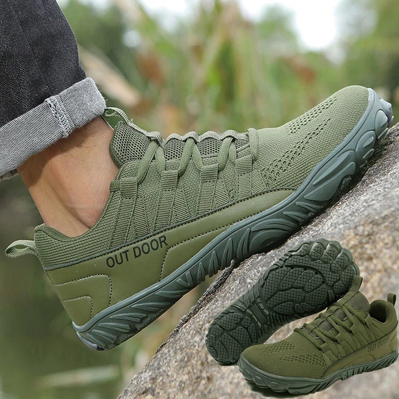 Wide - Fit Barefoot Walking Shoes – Breathable Design with Grippy Outsole - Bush Range